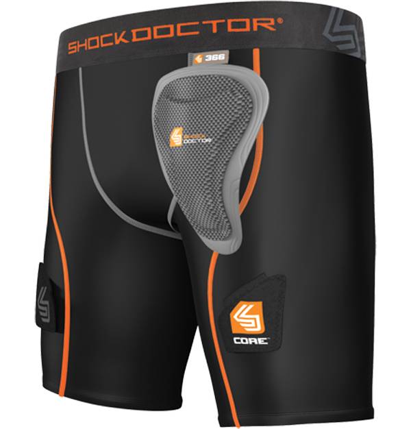  Shock Doctor Women's Core Compression Hockey Shorts with  Pelvic Protector, X-Small : Clothing, Shoes & Jewelry
