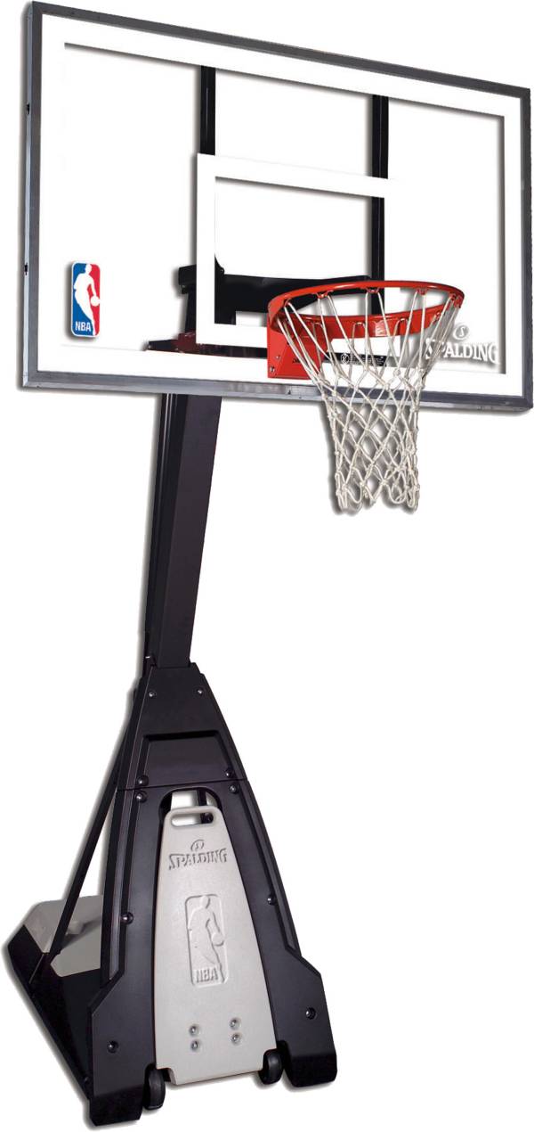 Spalding Beast 60 Glass Portable Basketball Hoop Dick S Sporting Goods