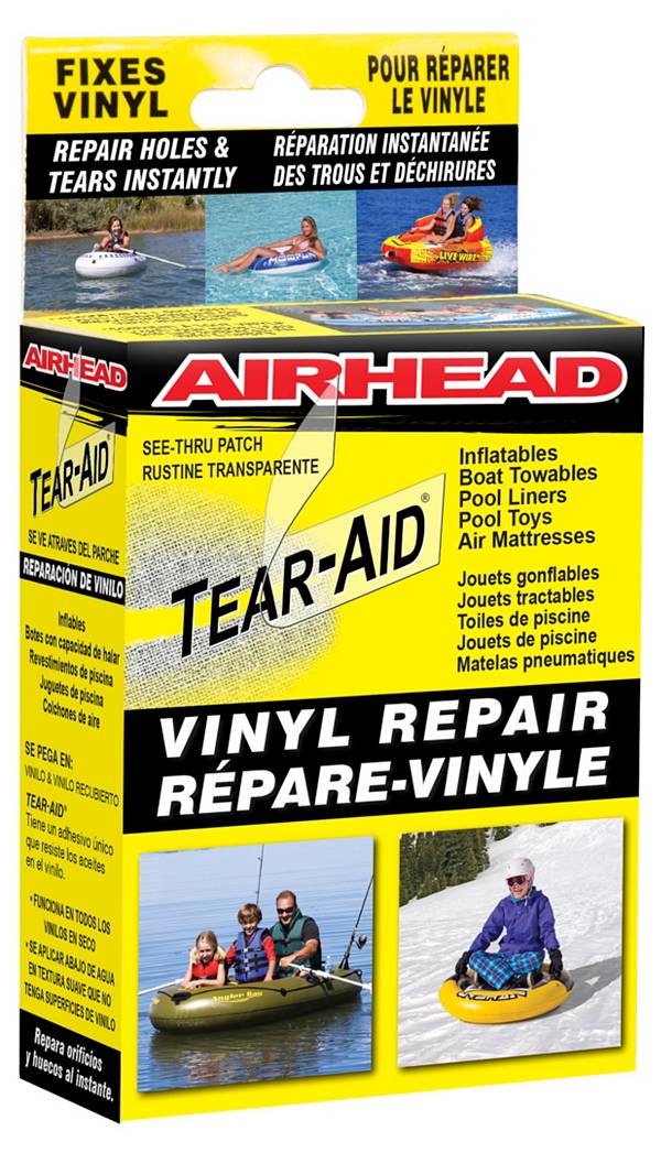 Heavy Duty Vinyl Repair Patch Kit for Inflatables Boat Raft Kayak Air Beds, Gray