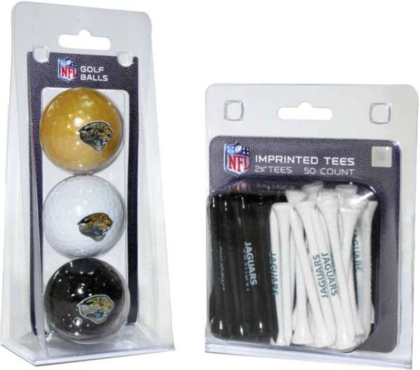 Team Golf Jacksonville Jaguars 3 Ball/50 Tee Combo Gift Pack