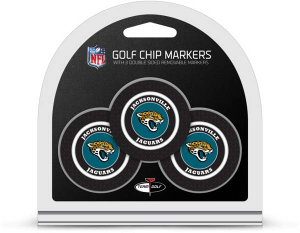 Team Golf Jacksonville Jaguars Poker Chips Ball Markers - 3-Pack