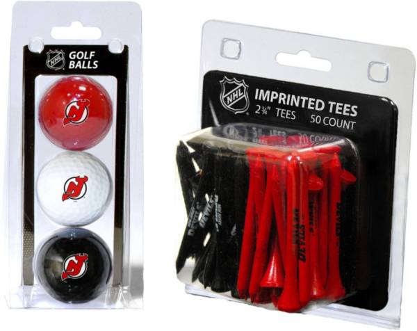 Team Golf New Jersey Devils 3 Ball/50 Tee Combo Gift Pack