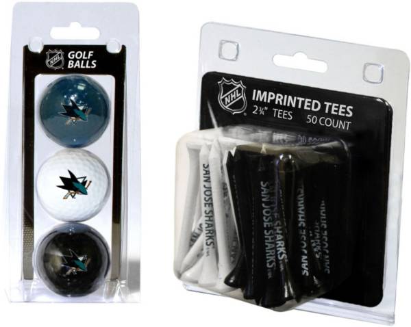 Team Golf San Jose Sharks 3 Ball/50 Tee Combo Gift Pack