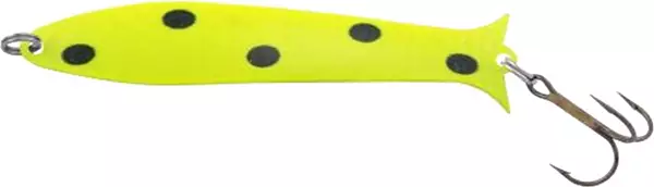 Thomas Lures Speedy Shiner Lure, Chartreuse/Dots