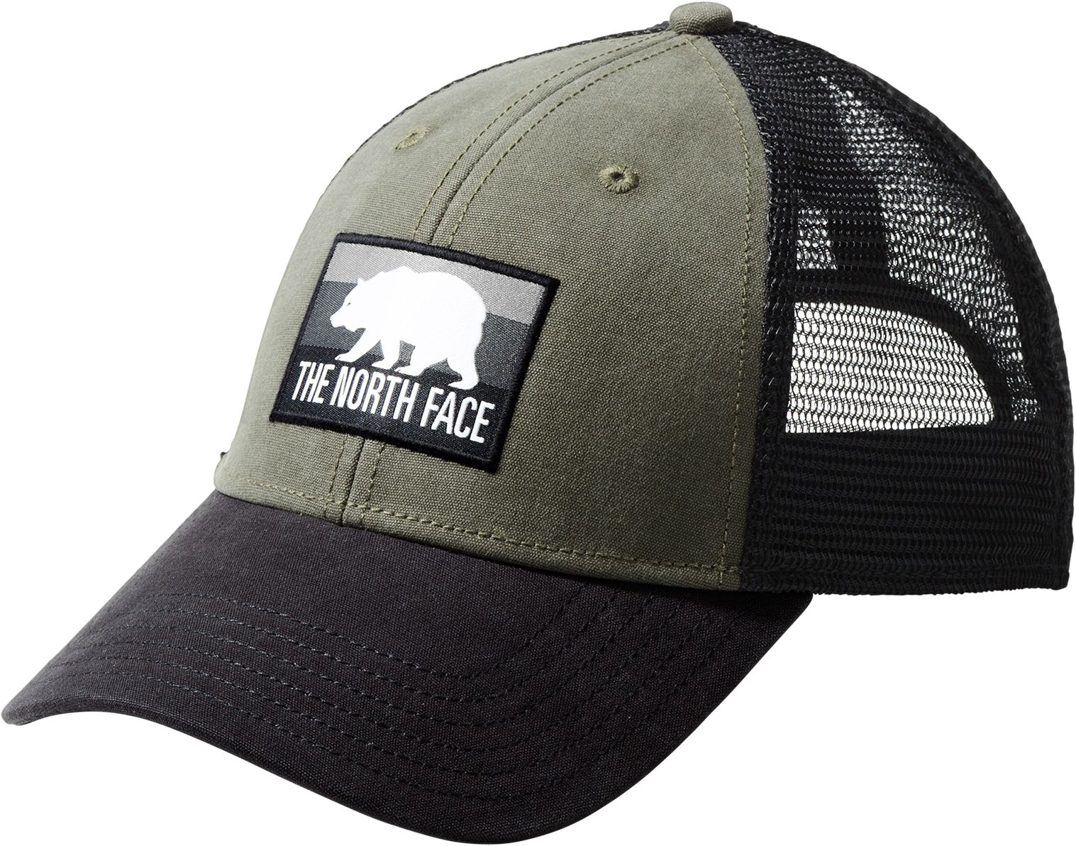 green north face hat