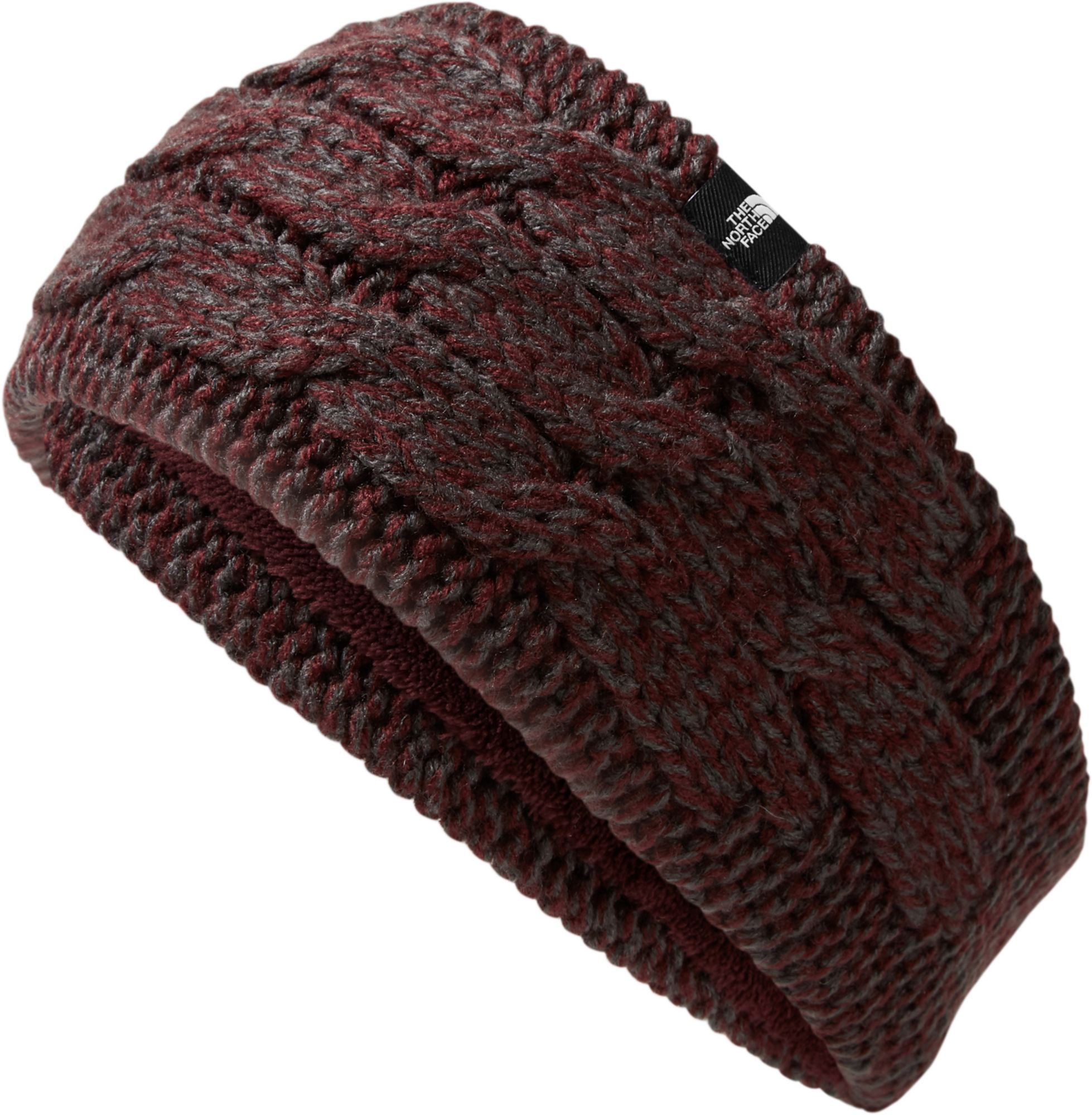 north face fuzzy cable beanie