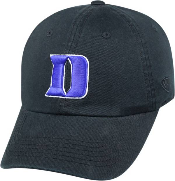 Top of the World Men's Duke Blue Devils Duke Crew Black Adjustable Hat