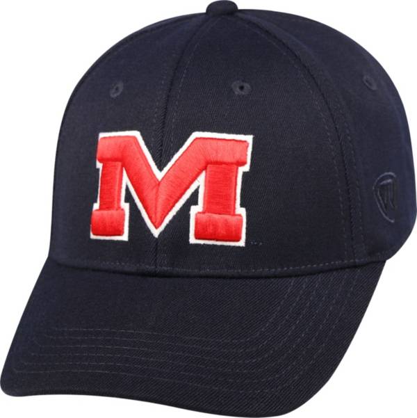 Top of the World Men's Ole Miss Rebels Blue Premium Collection M-Fit Hat
