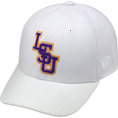 sorry, Top of the World Men's LSU Tigers White Premium Collection M-Fit Hat is currently out of stock