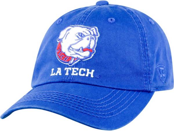 Top of the World Men's Louisiana Tech Bulldogs Blue Crew Adjustable Hat