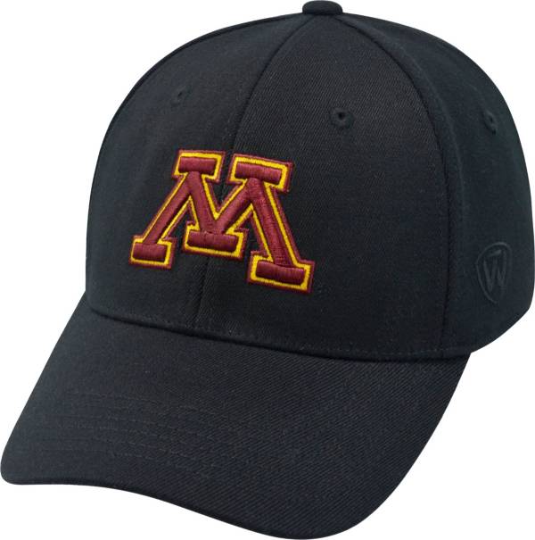 Top of the World Men's Minnesota Golden Gophers Black Premium Collection M-Fit Hat