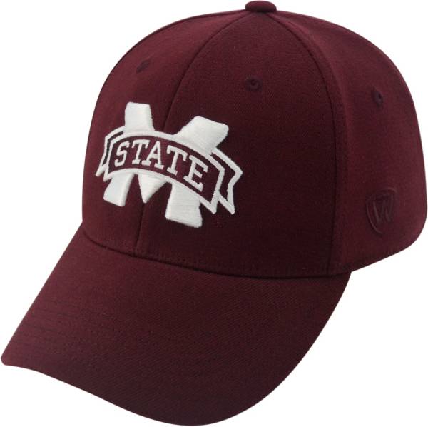 Top of the World Men's Mississippi State Bulldogs Maroon Premium Collection M-Fit Hat