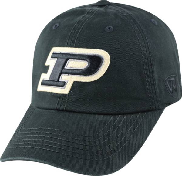 Top of the World Men's Purdue Boilermakers Black Crew Adjustable Hat