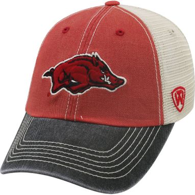 sorry, Top of the World Adult Arkansas Razorbacks Cardinal/White/Black Off Road Adjustable Hat is currently out of stock