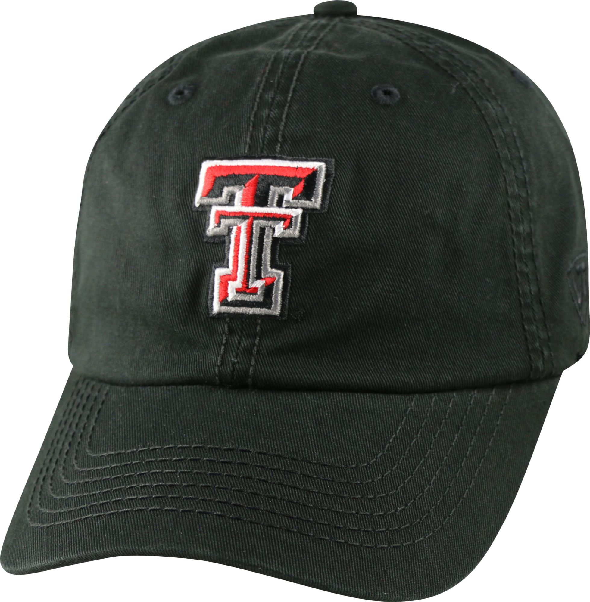 black and red raiders hat