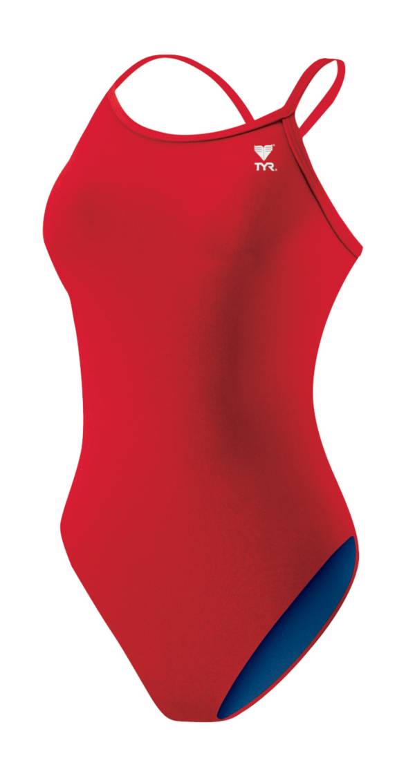 TYR Women's Solid Lycra Diamondback Tank Swimsuit