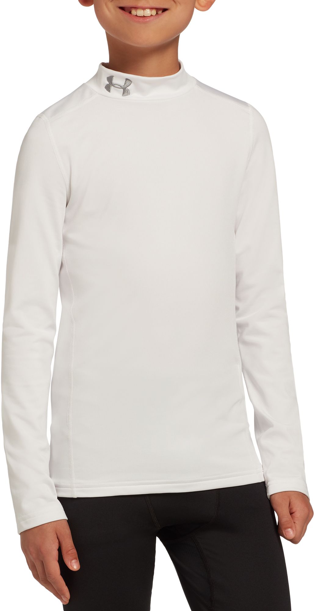 under armour white mock turtleneck