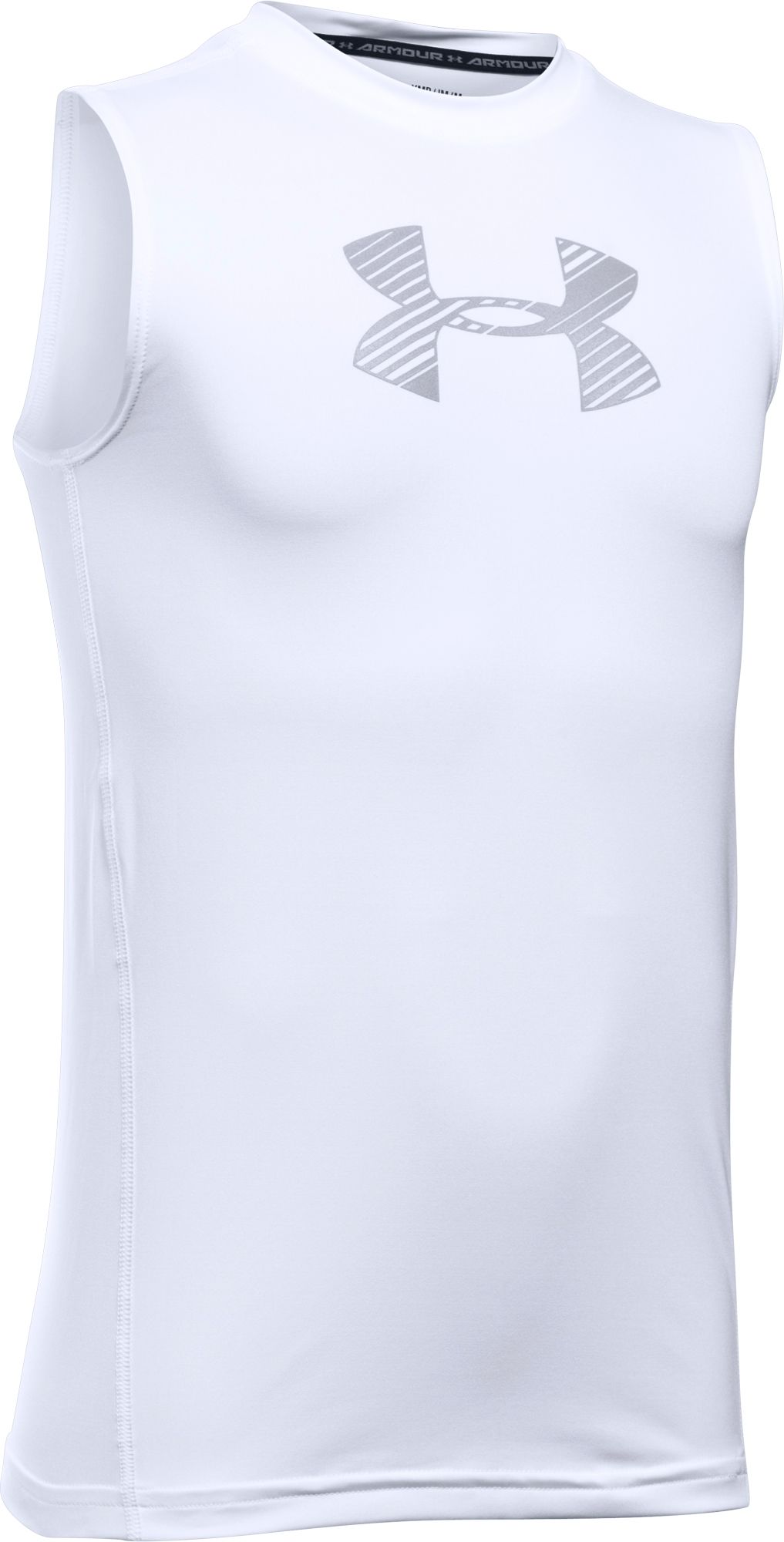 under armour fitted sleeveless shirt