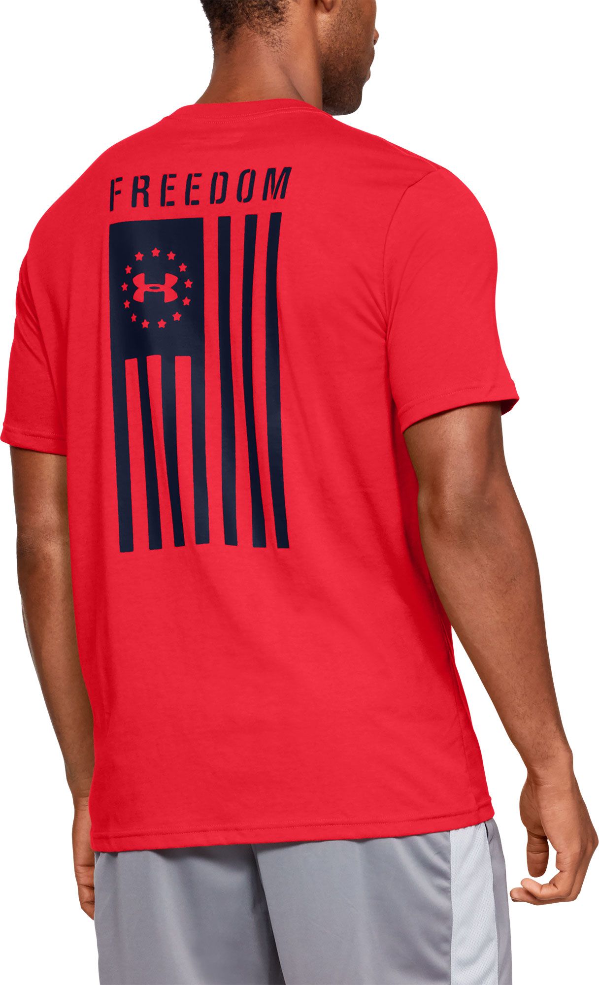 men's under armour american flag shirt