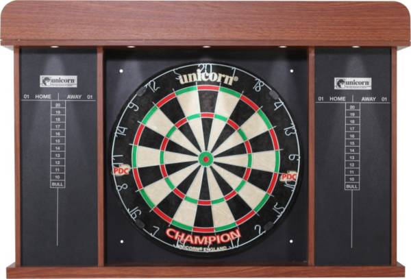 Unicorn Stadium Bristle Dartboard Cabinet Set Dick S Sporting Goods