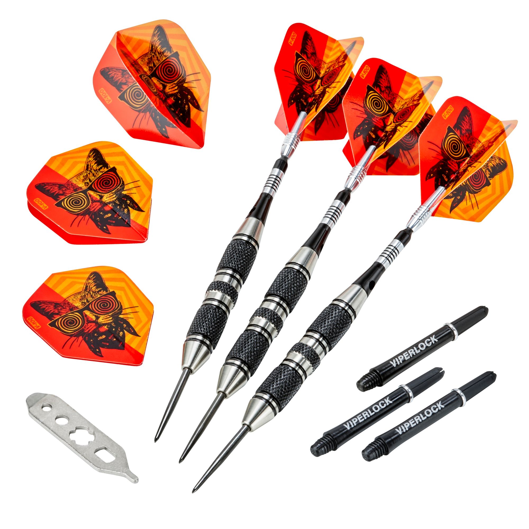 Viper Freak 22g Three Knurled Rings Barrel Steel Tip Darts product image
