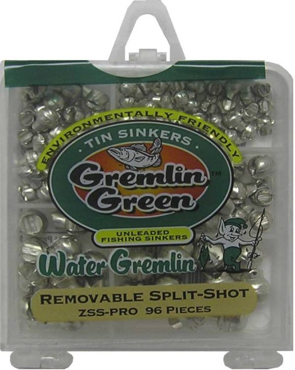 Water Gremlin Green Unleaded Fishing Sinkers Pack - 96 Pieces