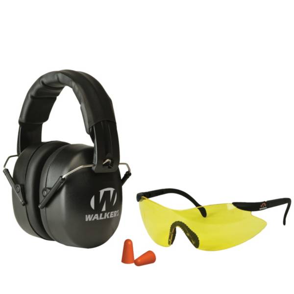 Walker's Game Ear EXT Range Folding Shooting Earmuffs and Glasses Combo product image