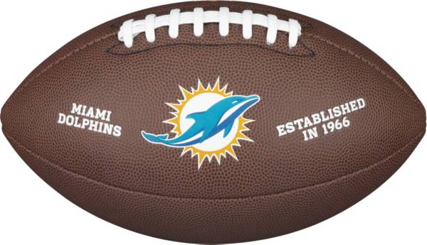 Logo Miami Dolphins Mini Size Composite Football