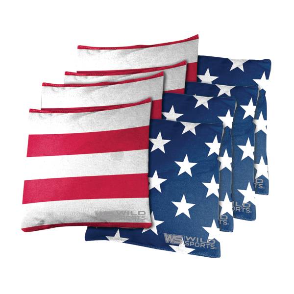 Wild Sports Stars and Stripes Cornhole Bean Bags