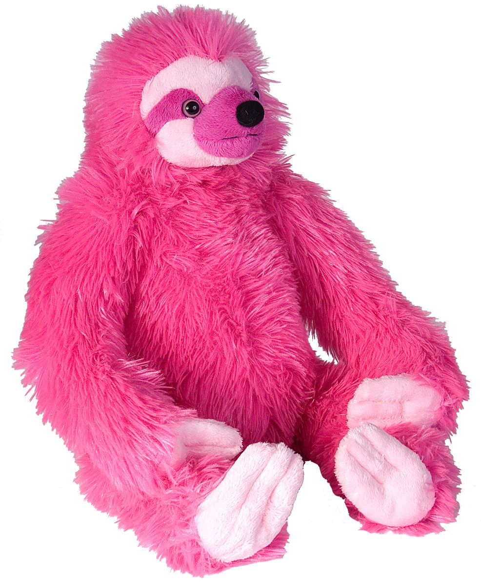 pink stuffed sloth