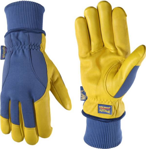 Wells Lamont Men's HydraHyde Leather Water-Resistant Work Gloves