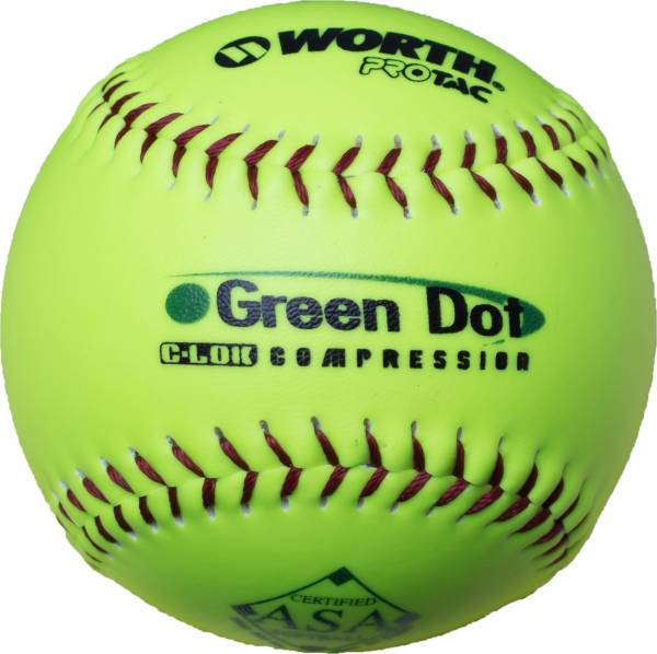 Worth 11 USA Green Dot Slowpitch Softball