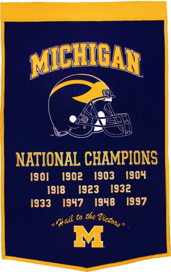 Michigan Wolverines Football National Champions Banner