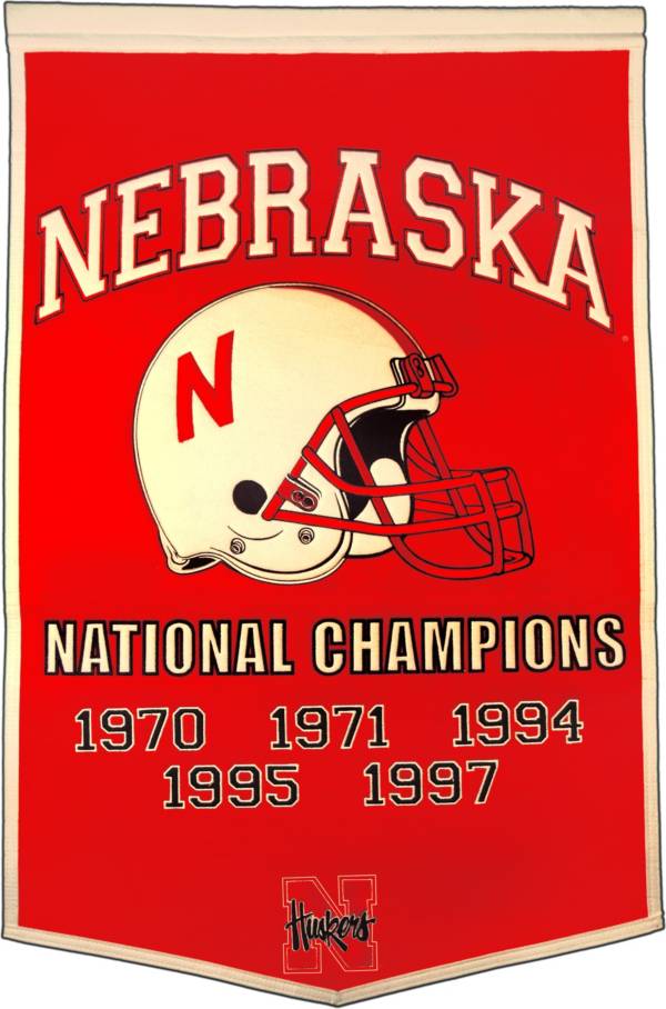 Nebraska Cornhuskers Football National Champions Banner