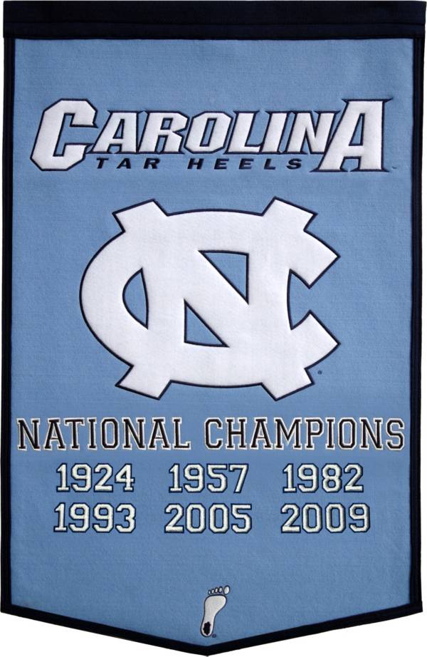 North Carolina Tar Heels Basketball National Champions Banner