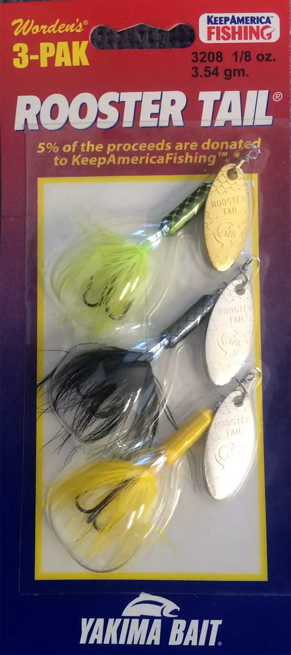 Yakima Bait Rooster Tail Inline Spinner - 3 Pack