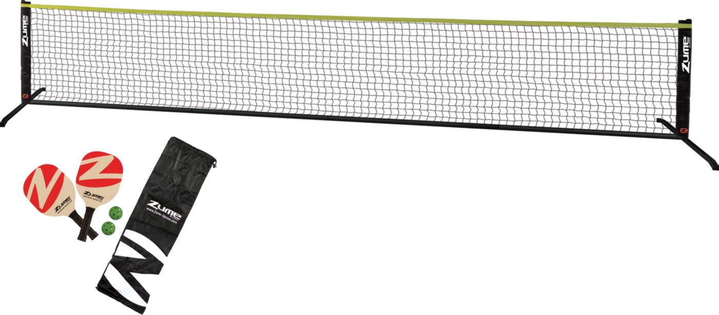 Zume Games deals Portable Instant Play Portable Pickleball Set Includes Paddles, Balls