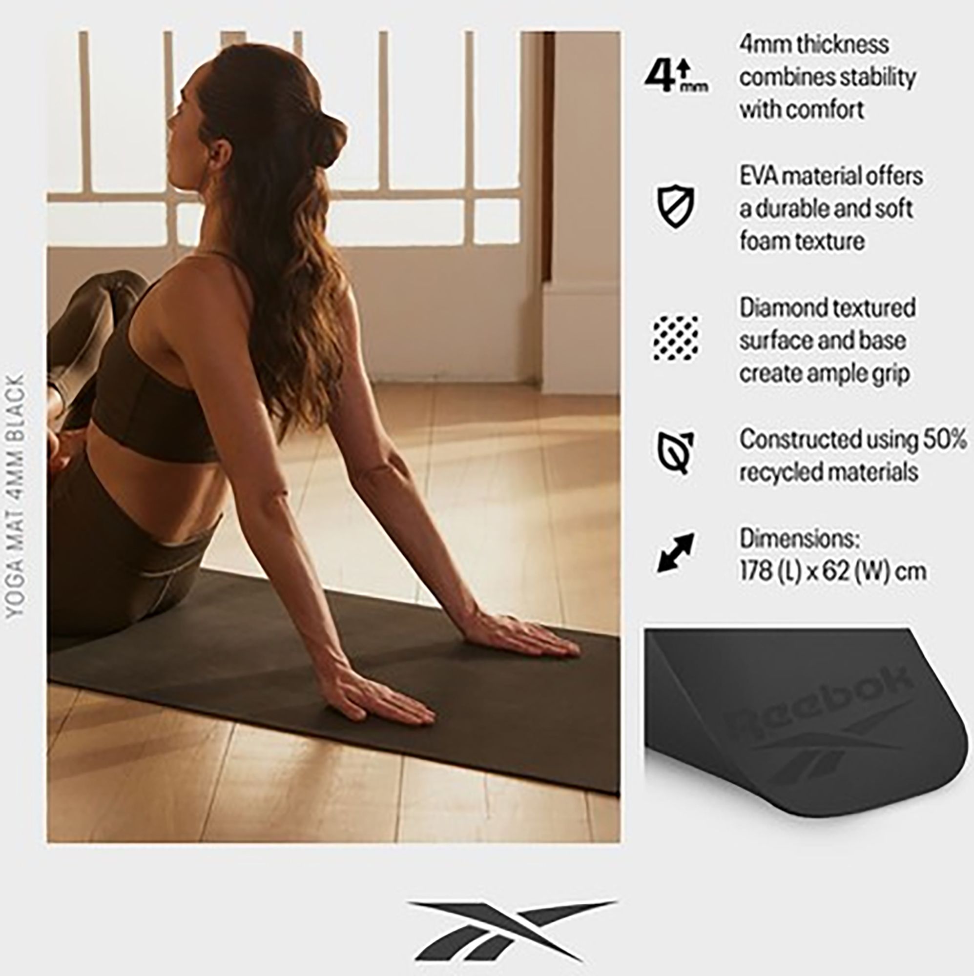 Reebok 4mm Semi Classic Yoga Mat product image