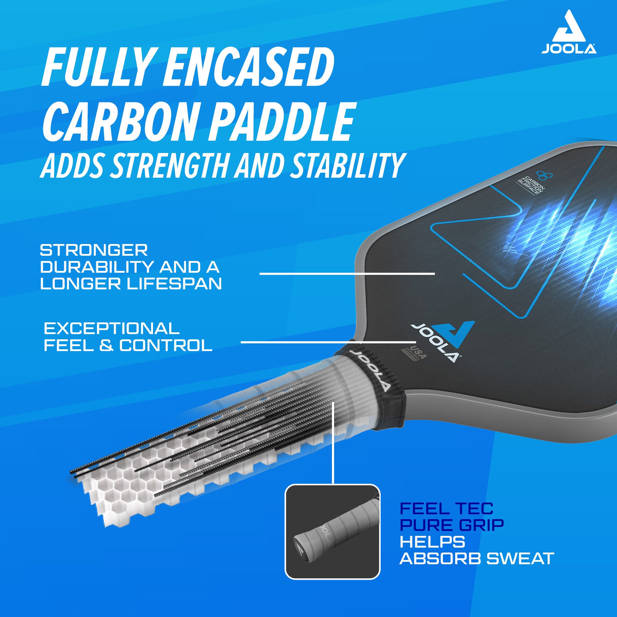 JOOLA Simone Jardim Hyper C2 CFS 14mm Pickleball Paddle product image