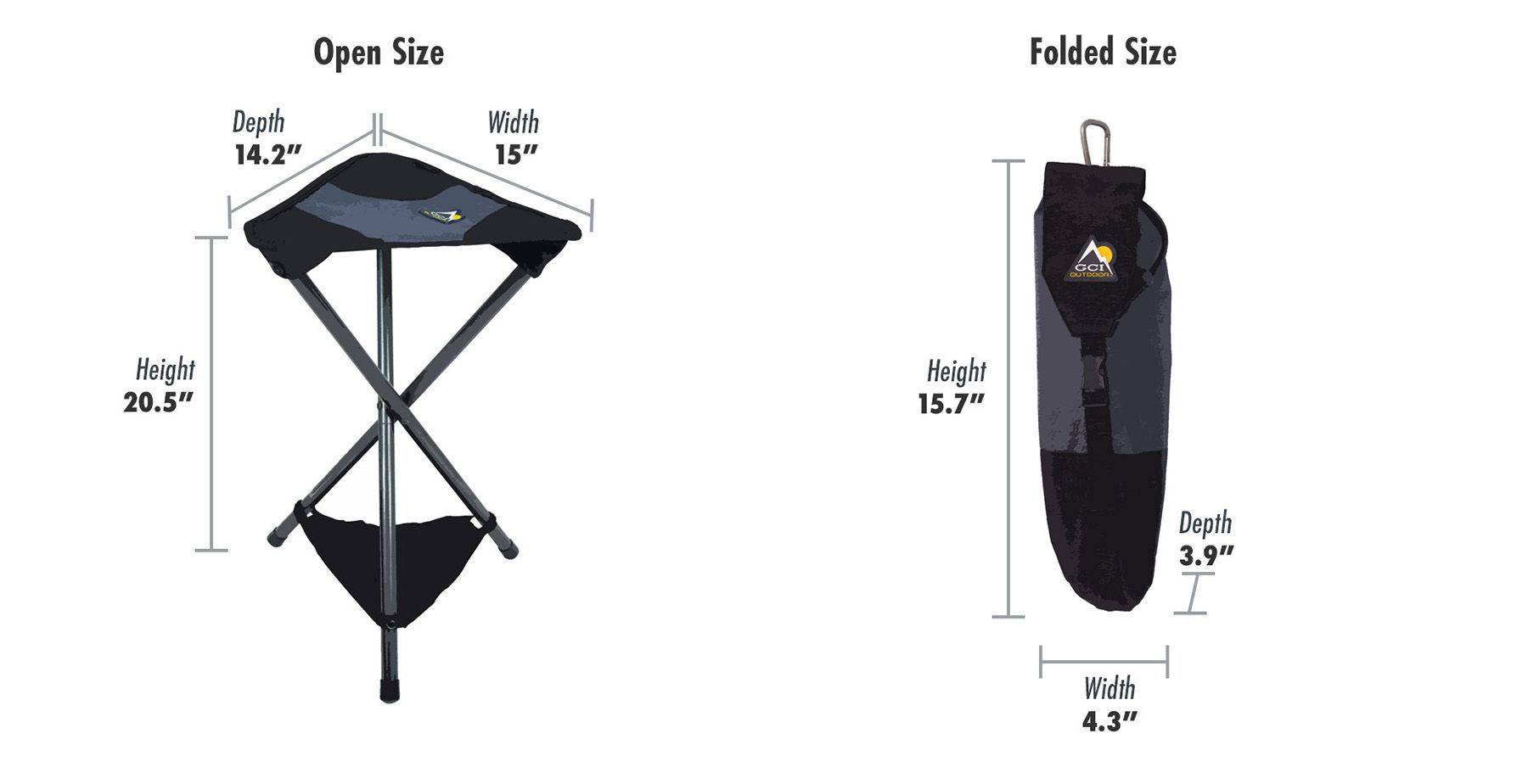 GCI Outdoor Packseat Portable Tripod product image