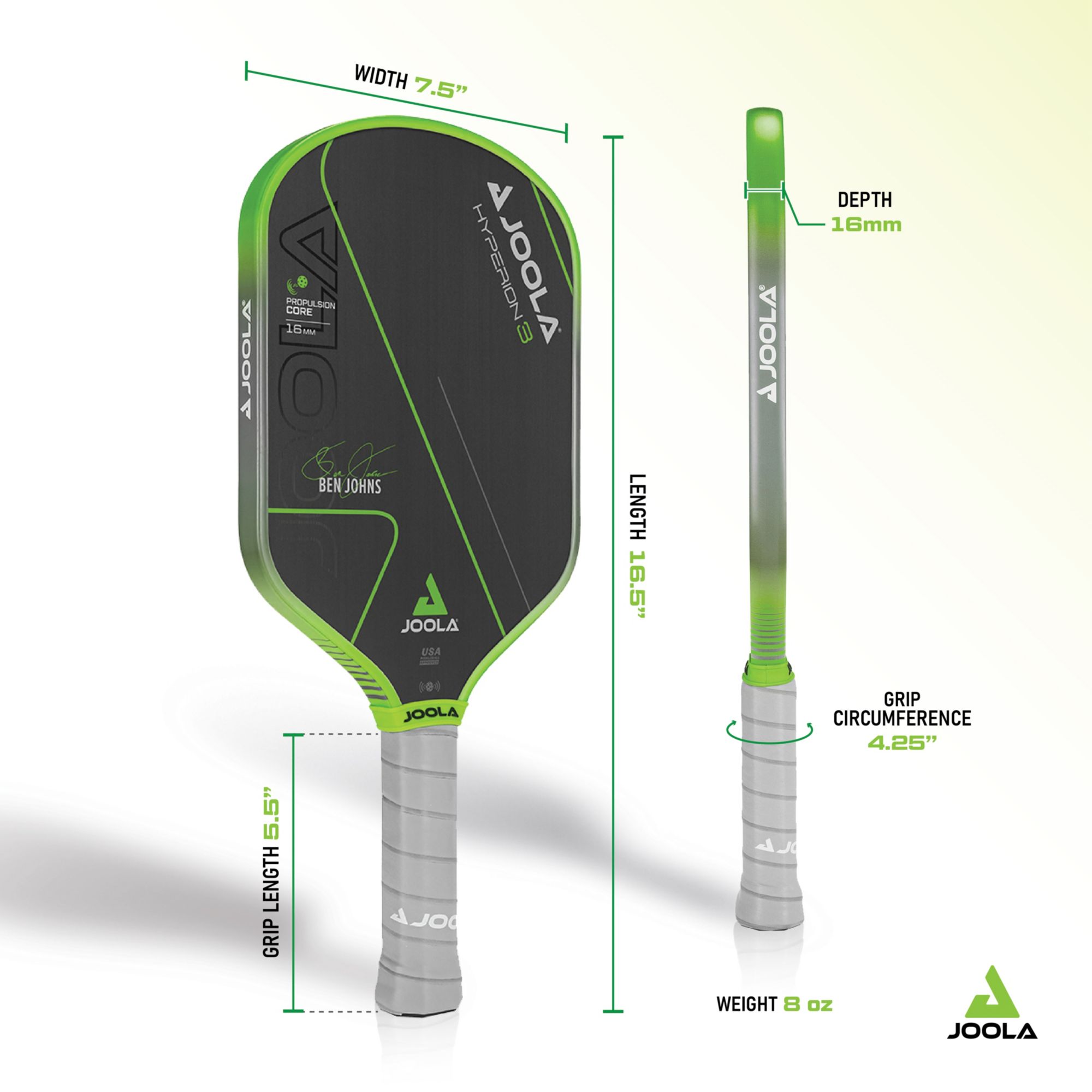 JOOLA Ben Johns Hyperion 3 16mm Pickleball Paddle product image