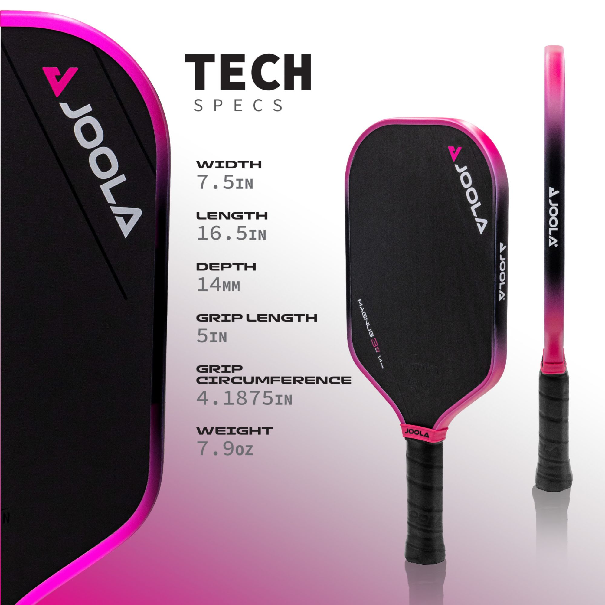 JOOLA Tyson Magnus 3S 14mm Pickleball Paddle product image