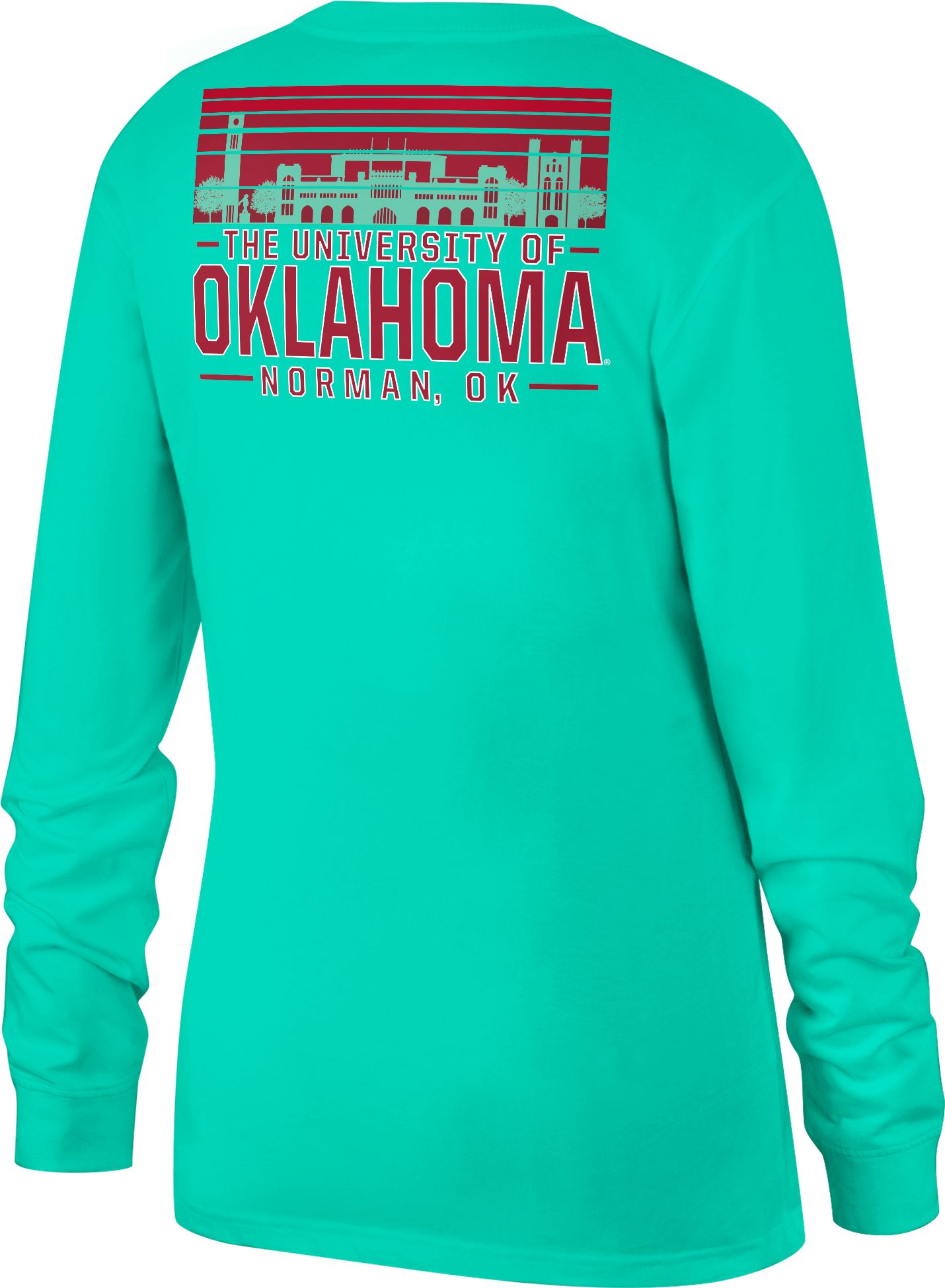 Top of the World Women's Oklahoma Sooners Green Pocket Long Sleeve T-Shirt product image