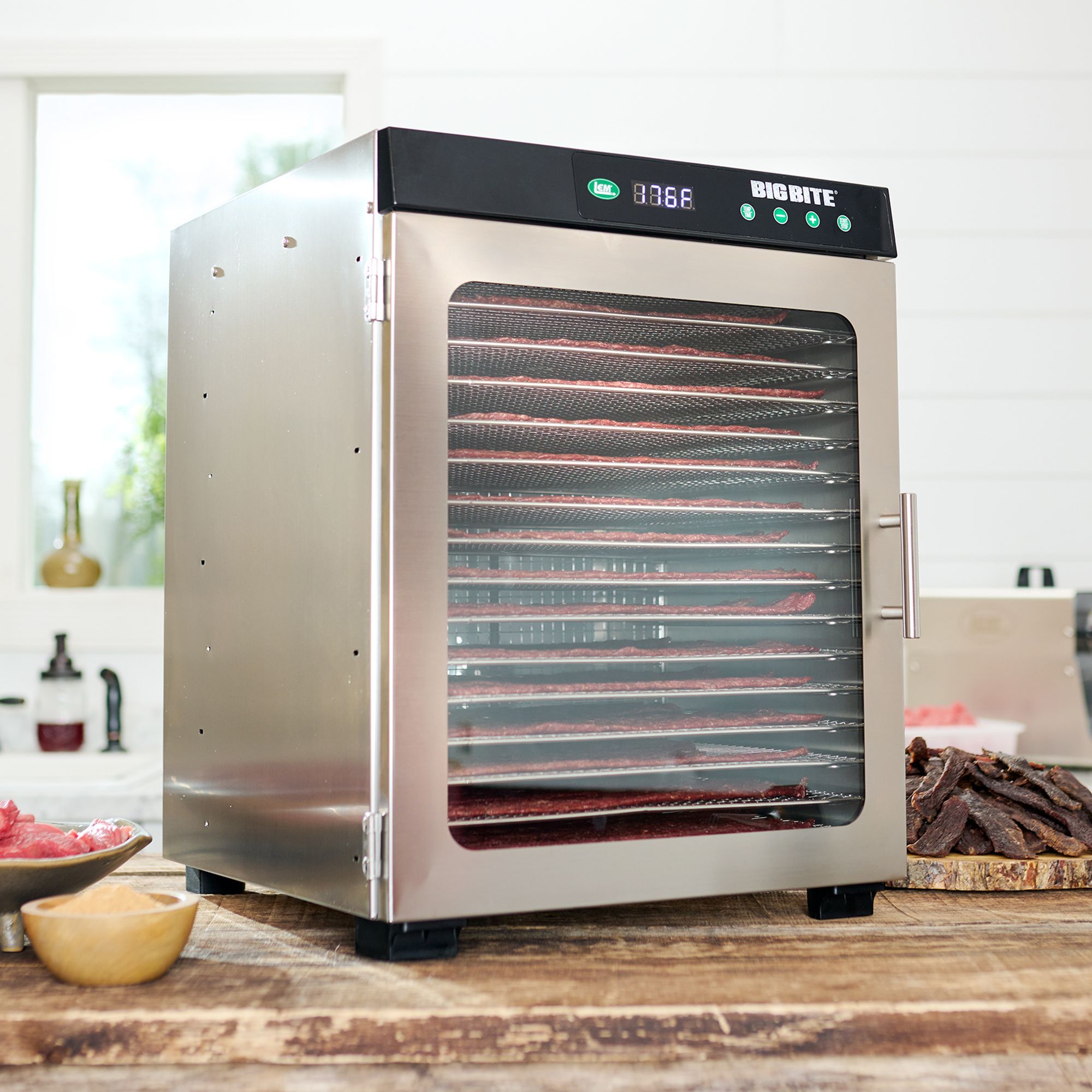 LEM 16-Tray Stainless Steel Dehydrator product image