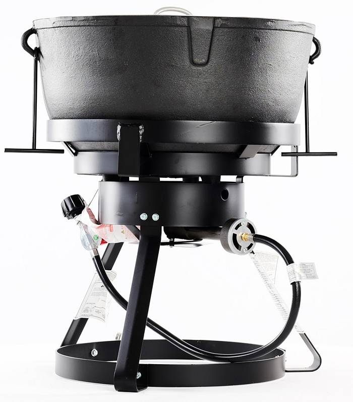 Buy COOKAMP 10-Gallon Heavy Duty Cast Iron Jambalaya Pot, with Stand [JA-10]  Online at desertcartINDIA