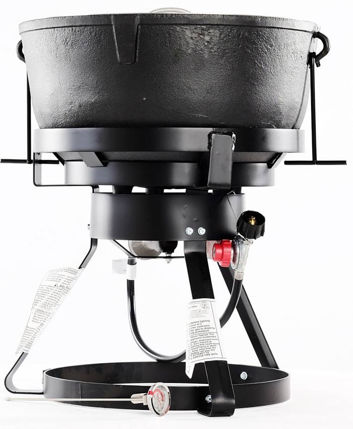 Carolina Cooker®, Cast Iron Pot and Burner, 10 Gallon Capacity.
