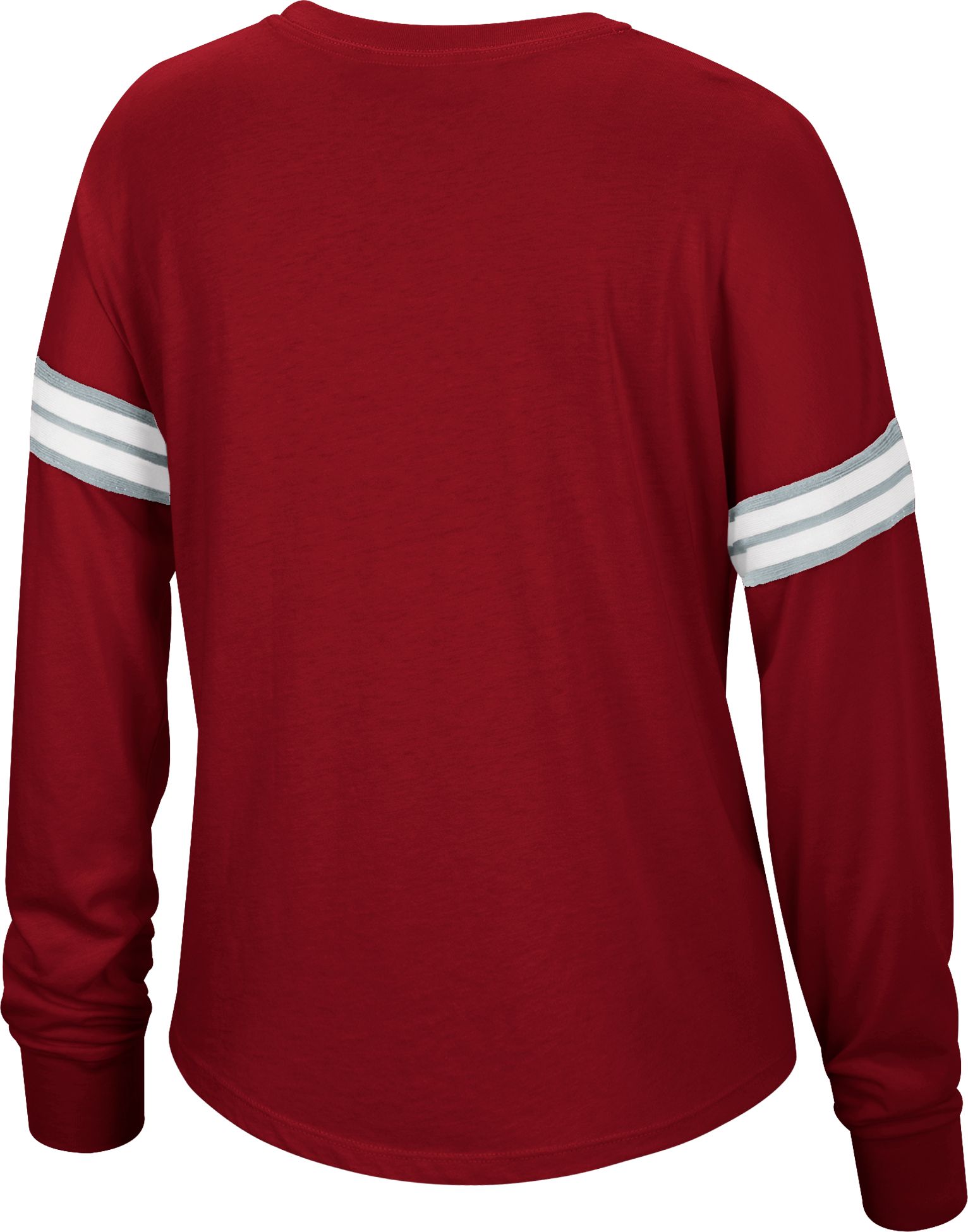 Top of the World Women's Oklahoma Sooners Crimson Oxford Blocked Long Sleeve T-Shirt product image