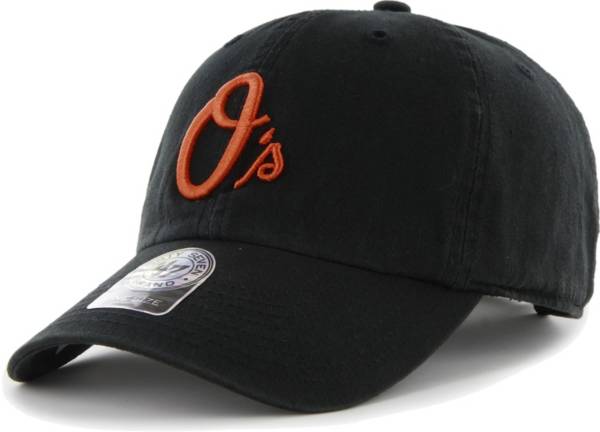 ‘47 Men's Baltimore Orioles Clean Up Black Adjustable Hat