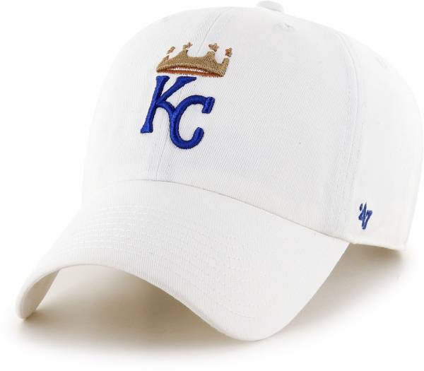 '47 Men's Kansas City Royals Clean Up White Adjustable Hat