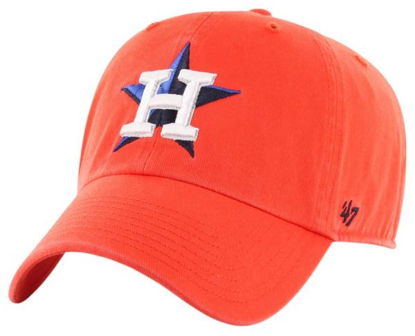 ‘47 Men's Houston Astros Clean Up Orange Adjustable Hat
